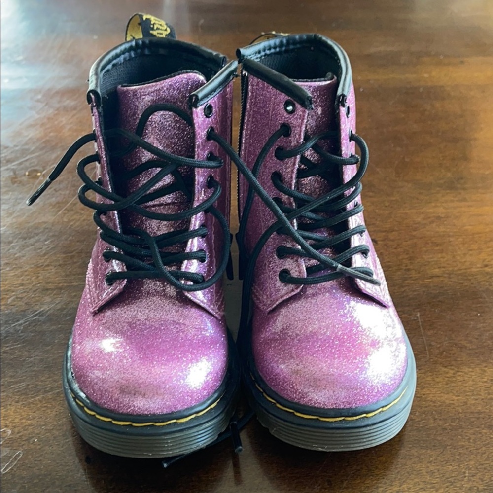 Pink sparkle Dr. Martens